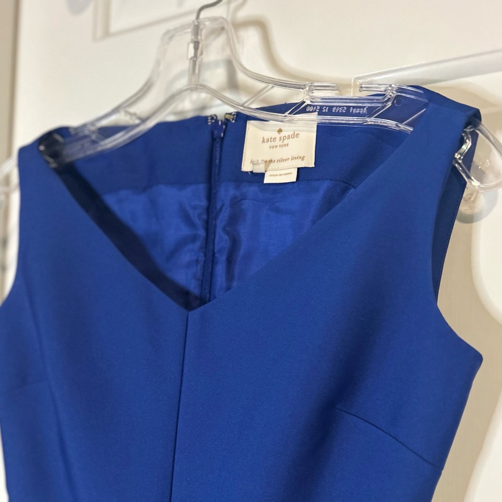 Kate Spade royal blue cocktail dress. Perfect for Homecoming or a business event - Picture 3 of 6